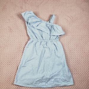 Striped One shoulder dress